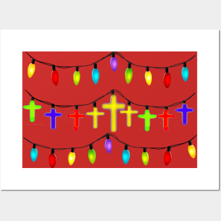 CHRISTMAS CHRISTIAN LIGHTS Posters and Art